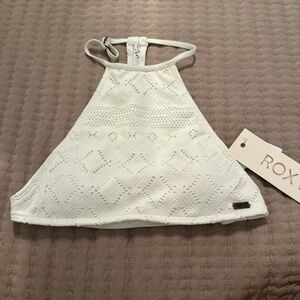 Roxy Cream Crochet Bikini Top
